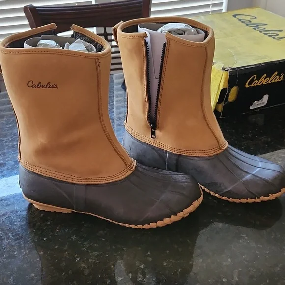 Cabela's Men's Waterproof Uninsulated Zippered Pull-On Boors Size 12 - Picture 3 of 12